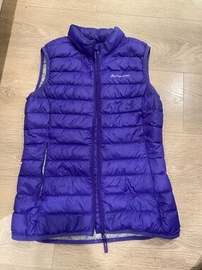 Macpac Vibrant Purple Quilted Puffer Vest